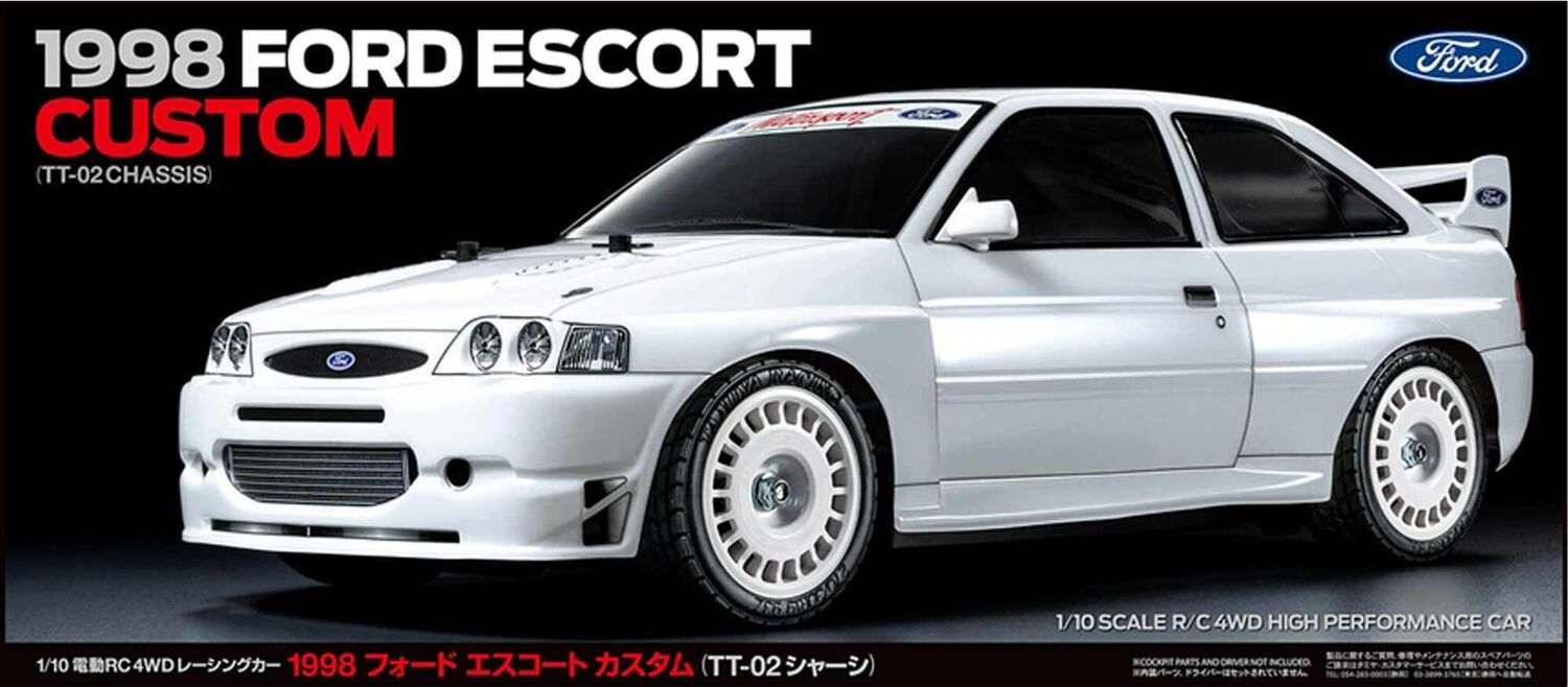 1/10 1998 Ford Escort Custom TT-02 4x4 On-Road Touring Kit