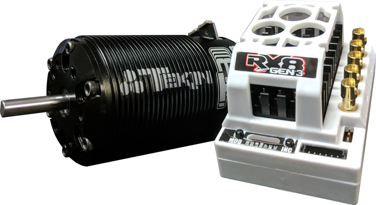 1/8 RX8 Gen3 ESC/T8 Gen3 Brushless Motor Combo, 1900kv