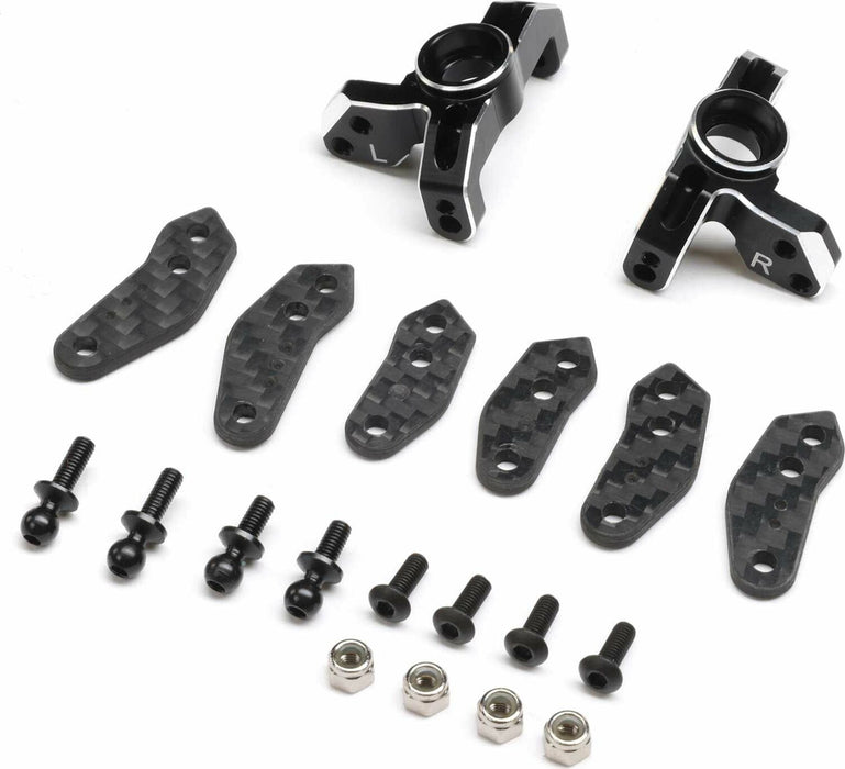 Spindle Set, Aluminum, Black: 22S Sprint