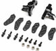 Spindle Set, Aluminum, Black: 22S Sprint