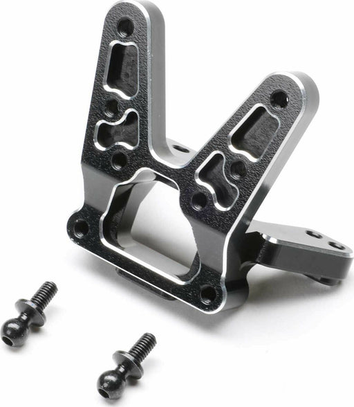 Rear Bulkhead, Aluminum, Black: 22S Sprint