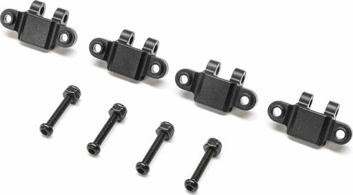 Aluminum Lower Shock Mount, Black: Mini LMT (4)
