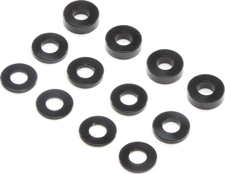 M3 Caster Block Aluminum Washer Set, Black (4ea)