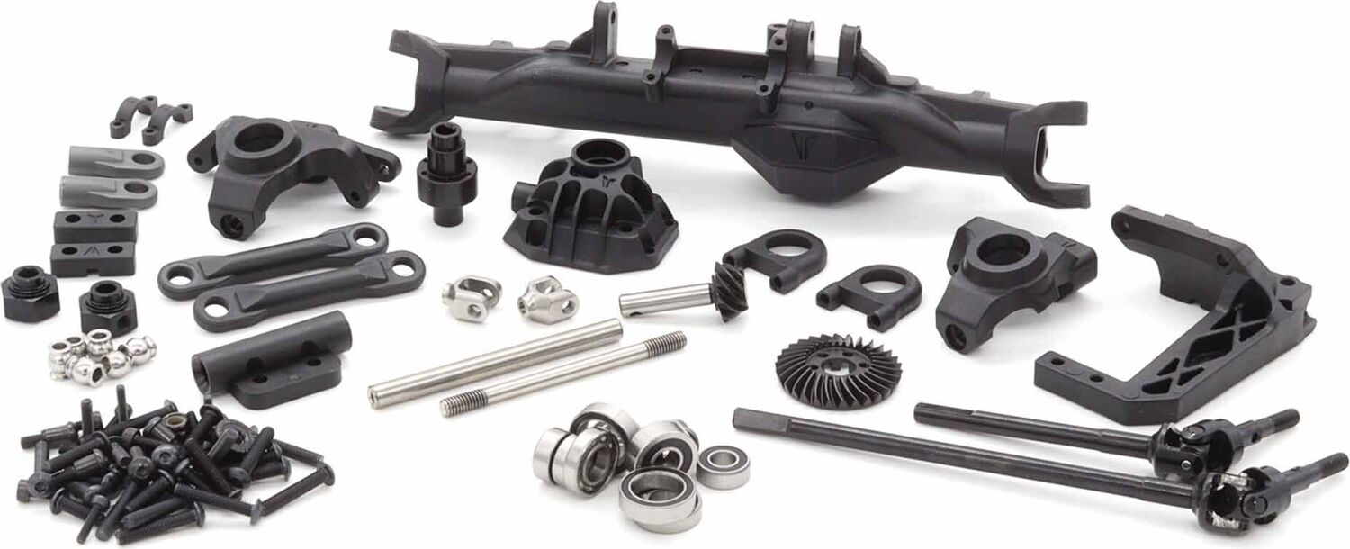 Front Straight Axle Set, 1/10 H10 Optic 4x4 Trail Buggy
