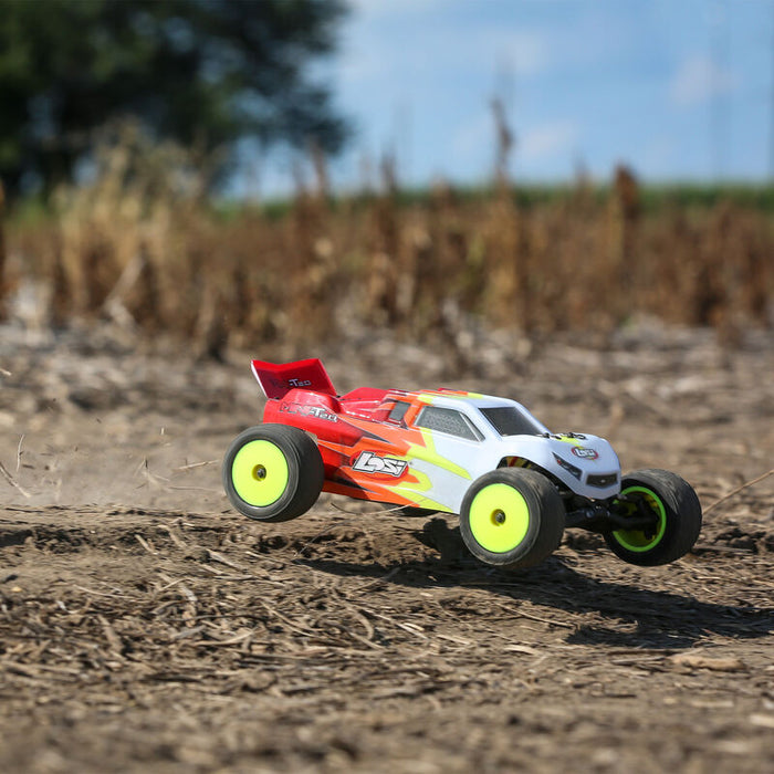 1/18 Mini-T 2.0 2WD Stadium Truck Brushed RTR, Gray/White