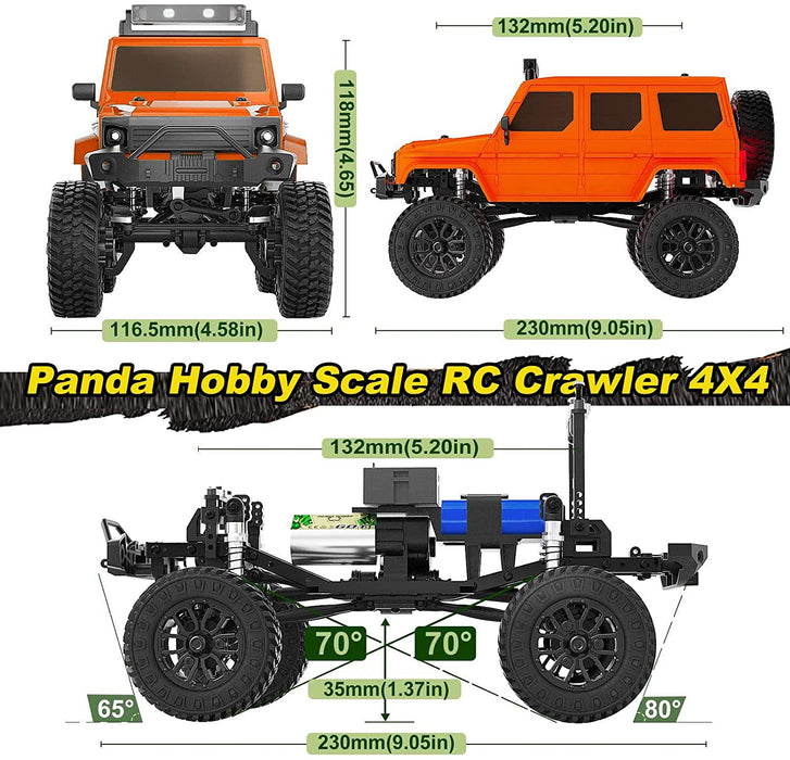 1/24 Tetra24 X3 Portal Edition RTR Scale Mini Crawler, Orange