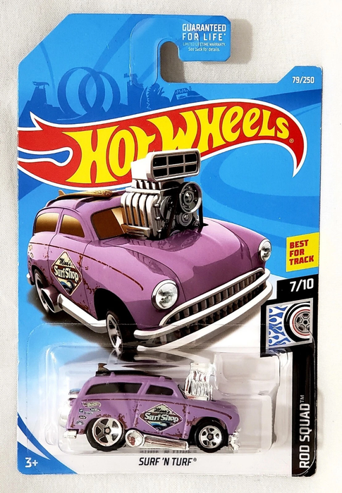 2019 HOT WHEELS - SURF 'N TURF 79/250 - ROD SQUAD 7/10 - 1:64