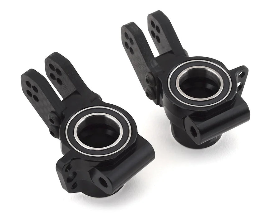 Aluminum Rear Axle Carriers w/ Bearings, Black, for Arrma Kraton Outcast ARA330404