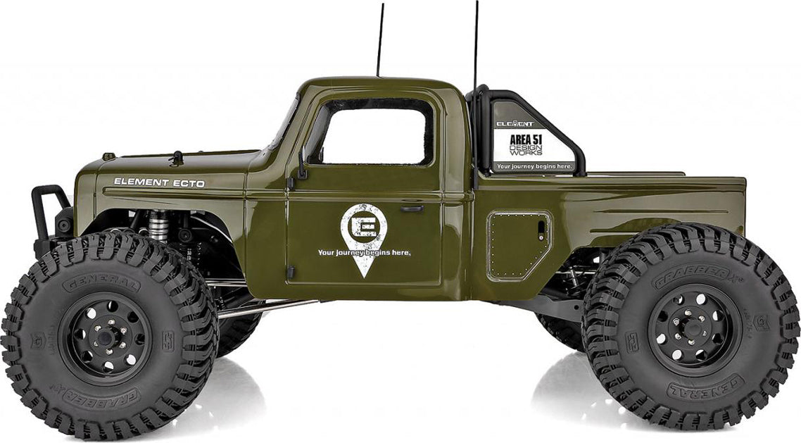 Euduro Ecto 1/10 Trail Truck, RTR, Green