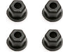 Locknuts, 4-40/5-40, Flanged, Black Nylon
