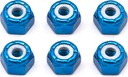 8-32 Blue Aluminum Locknut (6)