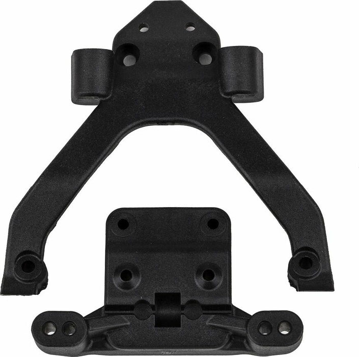 RC10B6.4 Front Top Plate and Ballstud Mount Angled