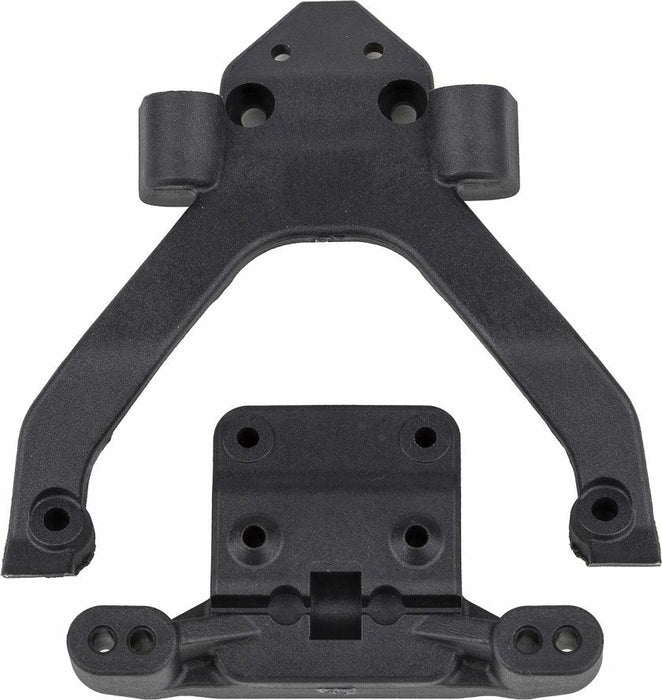 RC10B6.4 FT Front Top Plate and Ballstud Mount, Angled