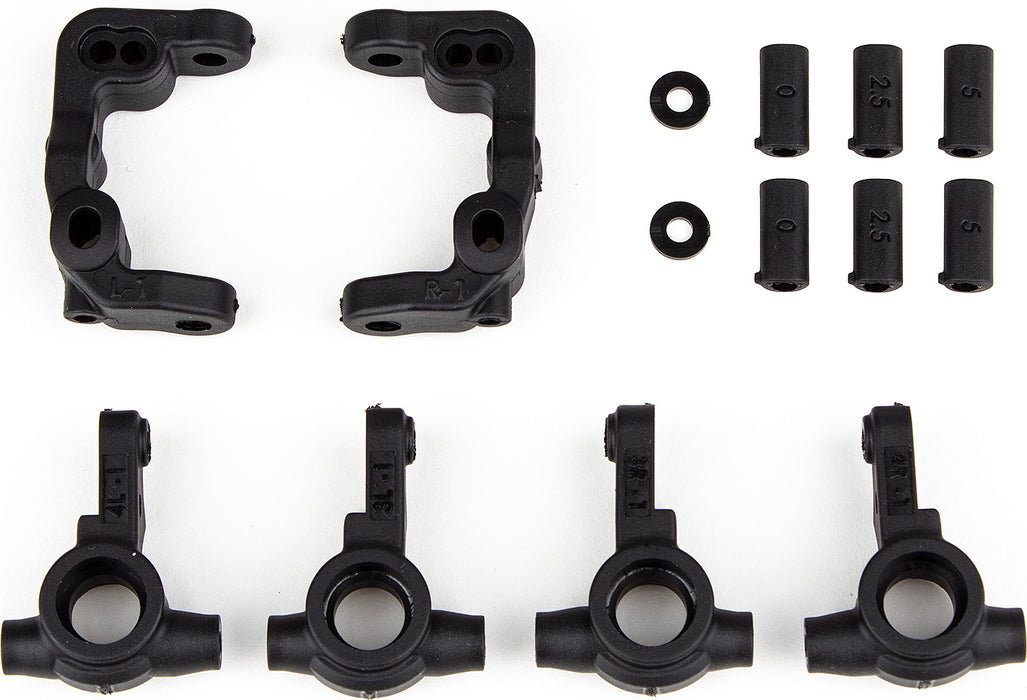 RC10B6.4 - 1mm Scrub Caster and Steering Blocks