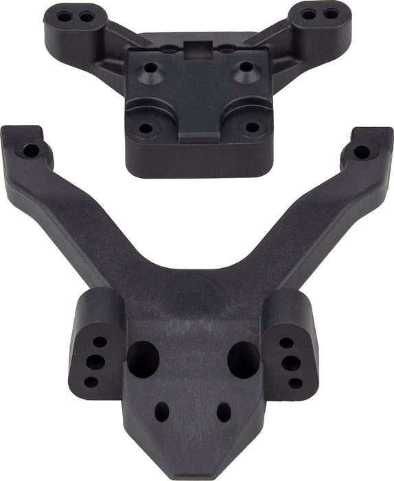 RC10B6.4 FT Top Plate and Ballstud Mount, Carbon