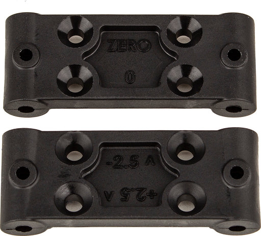 RC10B6.4 Front Bulkhead Set 0deg amd 2.5deg