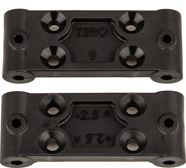 RC10B6.4 Front Bulkhead Set 0deg amd 2.5deg