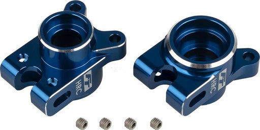 RC10B7 FT Rear Hub Set, HRC, Blue