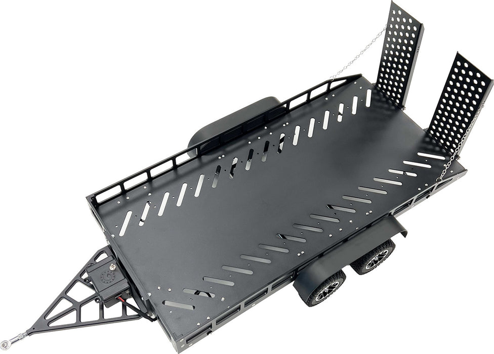1/10 Scale Full Metal Black Trailer with LED Lights
