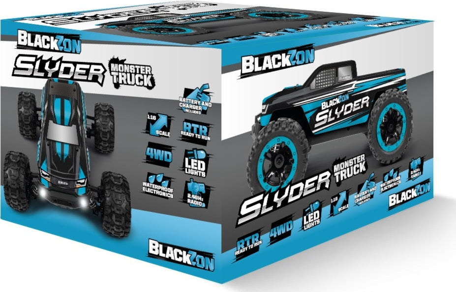 Slyder MT 1/16 4WD Electric Monster Truck - Blue