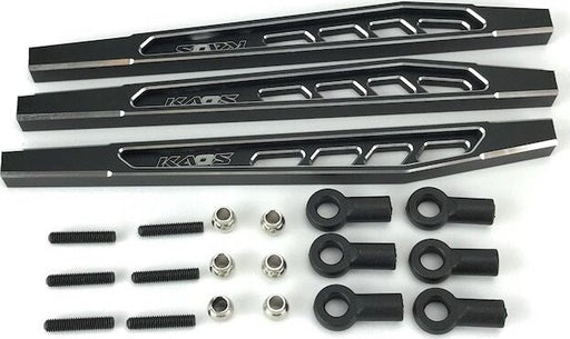 Rear Upper & Lower Suspension Links (117mm, CNC Aluminum, Bl