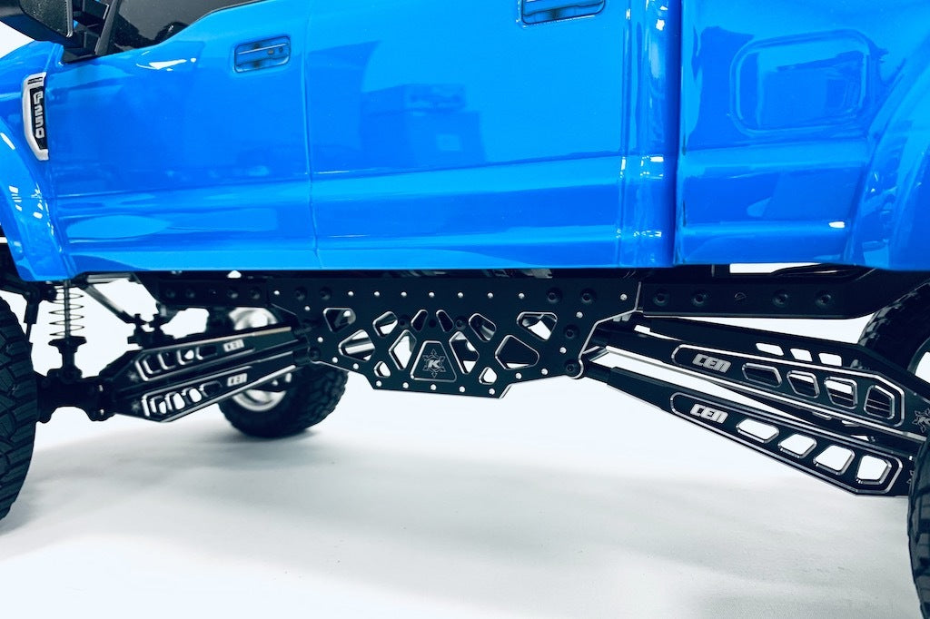 KAOS Suspension Linkage Set for F250 chassis, black anodiz