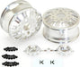 KG1 KD004 Duel Front Dually Wheel (Silver Anodized, 2pcs,