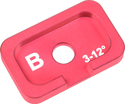 Aluminum Caster Adjustment Plate FSX10 - B (3 Degree - 12