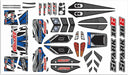 Body Decal Sheet, Spark XB6, Blue, 1pc