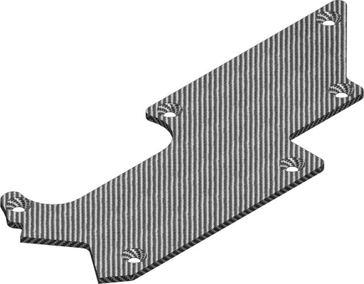 Suspension arm stiffener - Rear - Right - Graphite 3mm -
