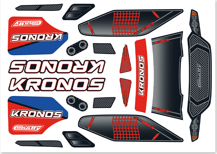 Team Corally Body Decal Sheet Kronos XP 6S (1pc)