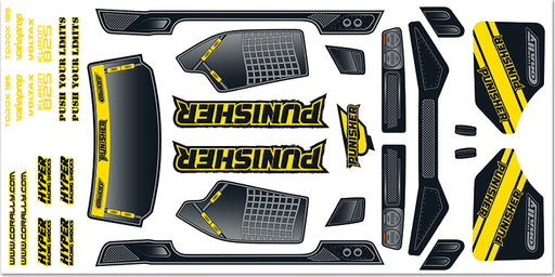 Team Corally Body Decal Sheet Punisher XP