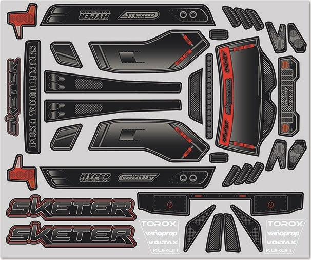 Body Decal Sheet, Sketer XP 4S