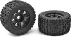 Monster Truck Tires - XL4S - Grabber - Glued on Black Rims
