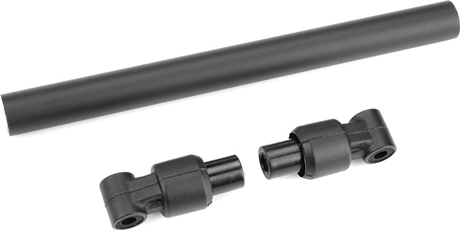 Chassis Tube - Rear - 130mm - Aluminum - Black - 1 Set