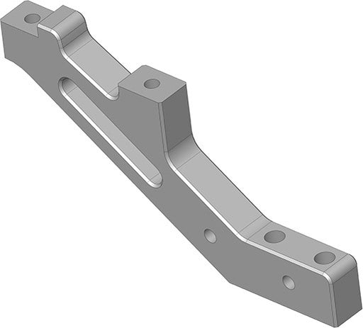 Chassis Brace - XTR - Front - Aluminum - Titanium - 1 Pc