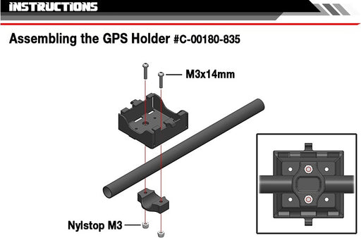 Holder for TC GPS, Composite, 1 Set