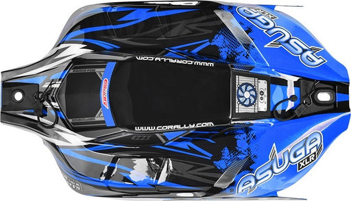 Polycarbonate Body, Asuga XLR, Painted Blue, Cut
