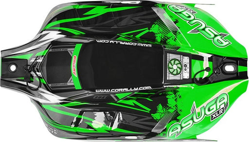 Polycarbonate Body, Asuga XLR, Painted Green, Cut