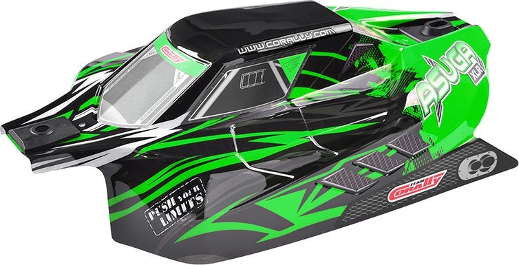 Polycarbonate Body, Asuga XLR, Painted Green, Cut