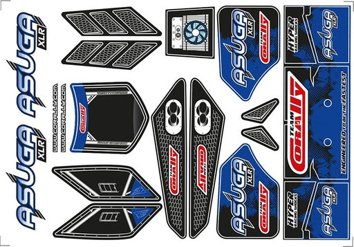 Body Decal Sheet, Asuga XLR, Blue