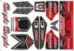 Body Decal Sheet, Asuga XLR, Red