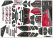 Body Decal Sheet - Kagama - Red - 1pc