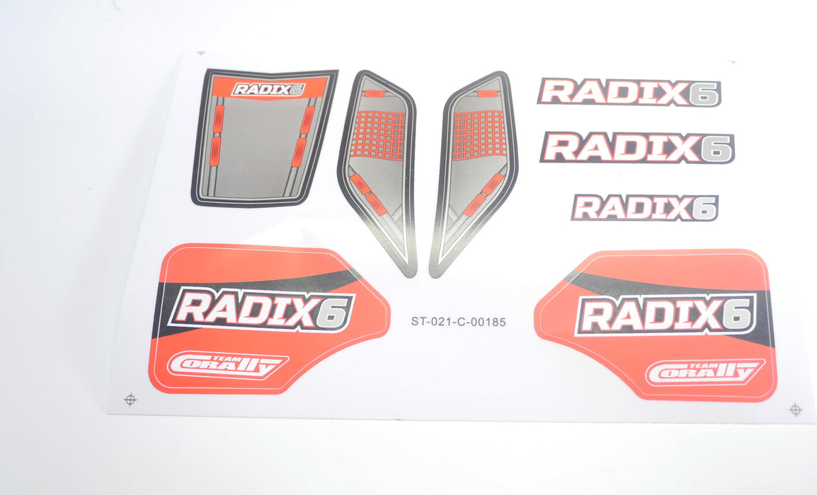 Body Decal Sheet - Radix 6S - 1 pc