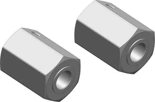 Wheel Hex Adapter - Front - Aluminum - 2 pcs: Mammoth,