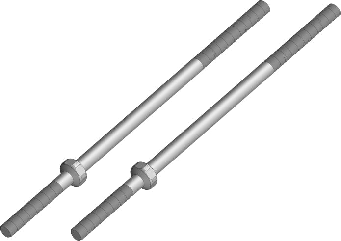 Turnbuckle 80 mm - M3 - Steel - 2 pcs: Mammoth, Moxoo,