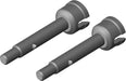 Wheel Shaft - Rear - Steel - 2 Pcs: Mammoth, Moxoo, Triton