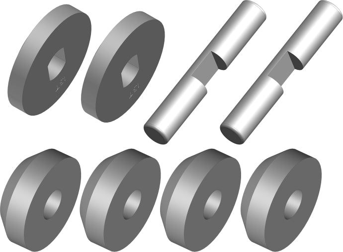 Planetary Differential Gears - Metal - 1 Set: Mammoth, Moxoo,