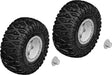 Tire and Wheel Set - Truck - Chrome Rims - 1 Pair: Mammoth,