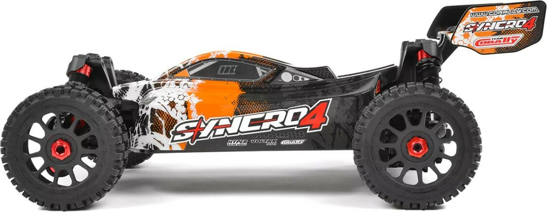 Syncro-4 1/8 4S Brushless Off Road Buggy, RTR, Orange